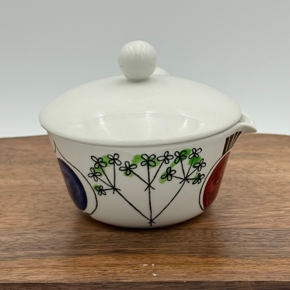 Rorstrand Picknick Sauce Boat Lid Marianne Westman Sweden MCM Ovenware 41